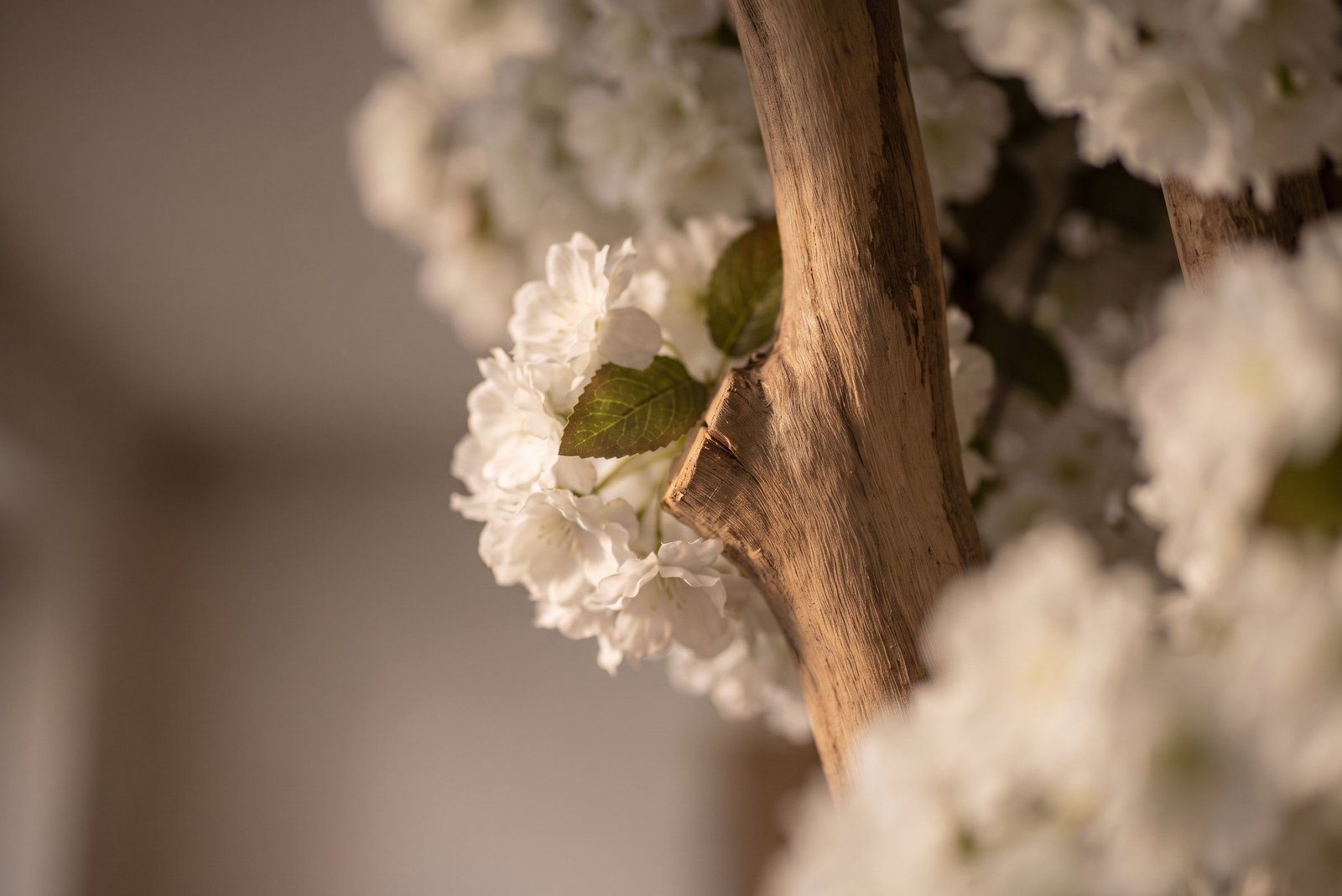 A completed styled floral arrangement, showing the finished result of thoughtful placement